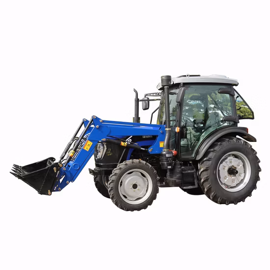 Tractor agrícola con surco cruzado sobre orugas ancho y grueso, sin atascarse en el agua, tierra fangosa como cultivador, zanjadora, cortadora de césped, cargador con pala y excavadora